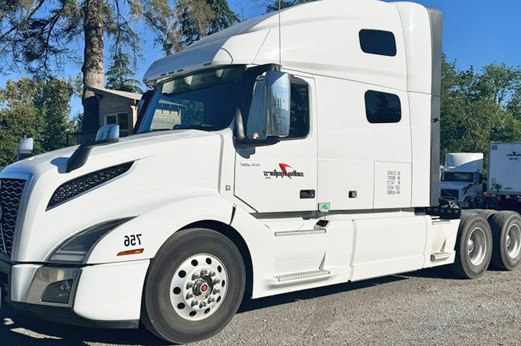 Sidhu Motors tractor staged for an expedited run