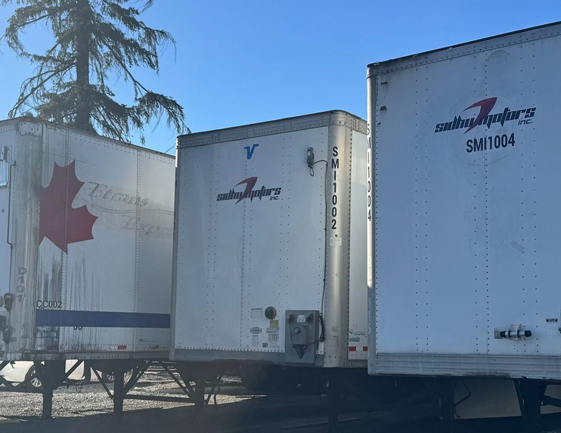 Sidhu Motors tractor on a cross-border LTL lane